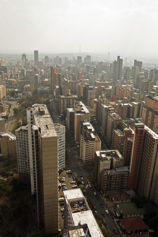 Südafrika, Johannesburg, Überblick über Hilbrow, lizenzfreies Stockfoto