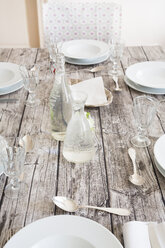 Festive laid table, partial view - LVF000755