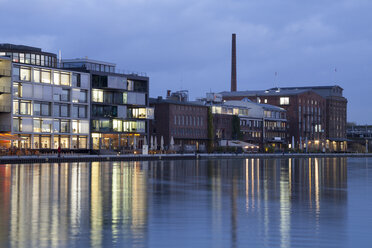 Germany, Munster, View of city harbor - WIF000450