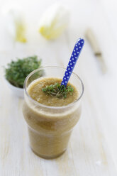 Pear-Chicory-Smoothie and cress - EVGF000485