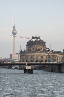 Germany, Berlin, Spree river, view to television tower and Bode Museum - FBF000286
