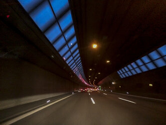 Deutschland, Bayern, Aschaffeburg, Autobahntunnel, Passage - HLF000428