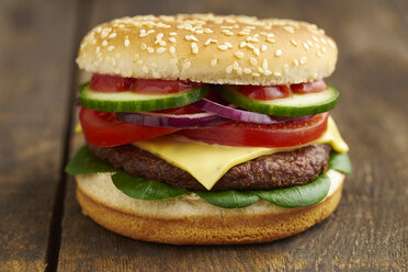 Cheeseburger, Nahaufnahme - ECF000443