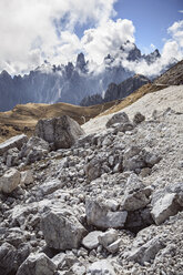 Italy, Dolomite Alps, clouds at Tre Cime di Lavaredo - VTF000160