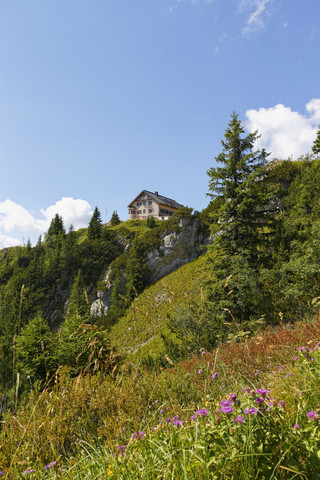 Deutschland, Bayern, Mangfallgebirge, Rotwandhaus, lizenzfreies Stockfoto