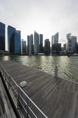 Asien, Singapur, Marina Bay, Collyer Quay, lizenzfreies Stockfoto