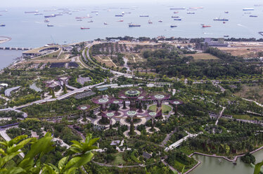 Asia, Singapore, Marina Bay, Gardens by the Bay, Supertrees - THAF000156