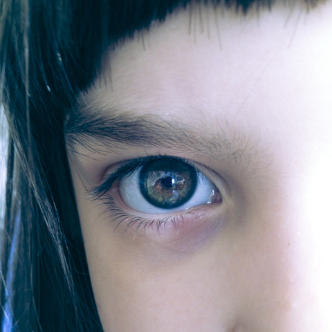 Auge eines Mädchens, lizenzfreies Stockfoto