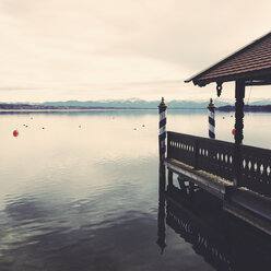 Bootshaus, Starnberger See, Tutzing, Bayern, Deutschland - GSF000821