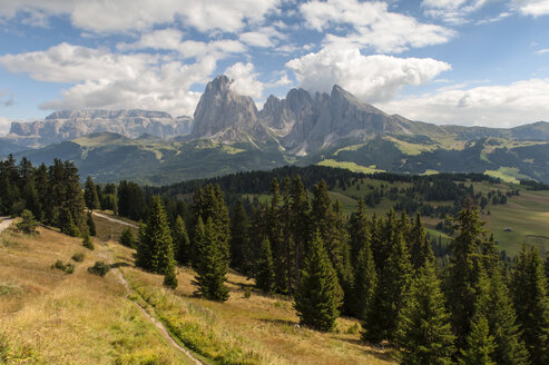 Italien, Südtirol, Dolomiten, Langkofelgruppe, Seiser Alm - RJF000040