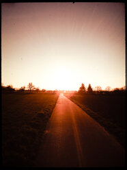 Germany, Baden-Wuerttemberg, Tuebingen district, orchards, Sunset - LVF000864