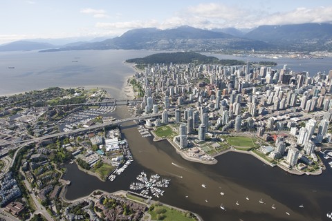 Canada, Vancouver, Aerial view stock photo