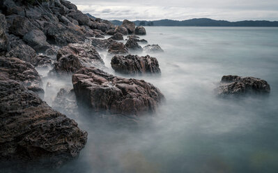 Neuseeland, Nordinsel, Blick auf die Kathedralenbucht auf der Coromandel-Halbinsel - WV000480