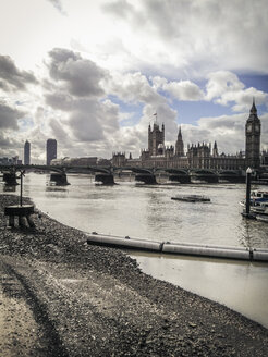 England, London, Themse, Houses of Parliament und Big Ben - EVGF000488