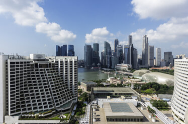 Singapur, Finanzviertel, Sheraton Hotel und Esplanade Einkaufszentrum - THA000190