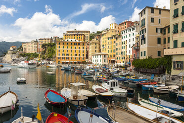 Italien, Ligurien, Hafen und Stadt Camogli - AMF002040