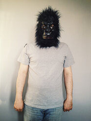 Man in gorilla mask posing - ZMF000264