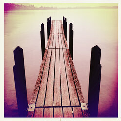 Footbridge at the Chateau de Chillon, Montreux, Lake Geneva, Vaud, Switzerland - MSF003541