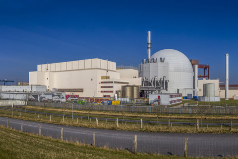 Deutschland, Schleswig-Holstein, Brokdorf, Kernkraftwerk, lizenzfreies Stockfoto