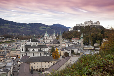 Austria, Salzburg, View over city - WIF000523