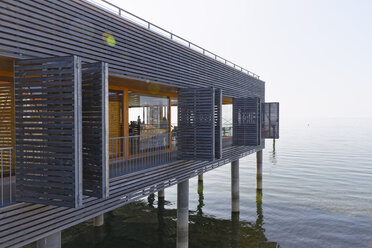 Austria, Vorarlberg, Lochau, view to pile dwelling at Lake Constance - SIEF005208