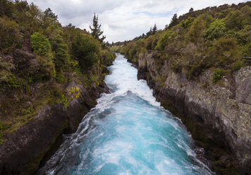 Neuseeland, Taupo, Blick auf die Huka-Fälle - WV000542