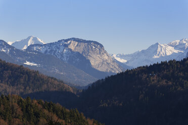 Österreich, Vorarlberg, Bregenzerwald, Berge Uentschenspitze, Mittagsfluh und Juppenspitze - SIEF005228