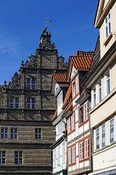 Deutschland, Niedersachsen, Hameln, Altstadt, Altes Rathaus, historische Gebäude - HOHF000627