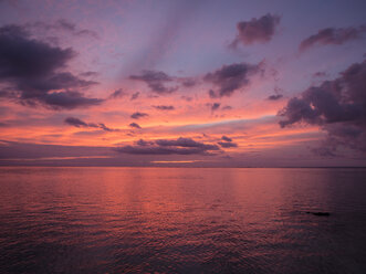 Mauritius, La Preneuse, Sonnenuntergang am Indischen Ozean - DISF000700