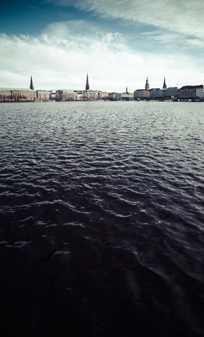 Deutschland, Hamburg, Binnenalster, lizenzfreies Stockfoto