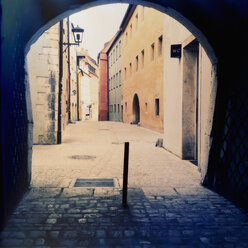 Passage before Grieb, Old Town, Regensburg, Bavaria, Germany, UNESCO world heritage - MSF003597