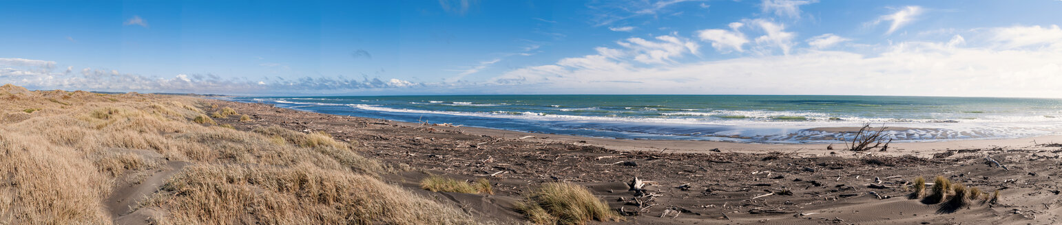 New Zealand, Panoramic view to Wanganui beach - WV000561