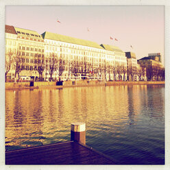 Inner Alster Lake and Hotel Four Seasons, Hamburg, Germany - MSF003627