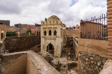 Marokko, Marrakesch, Madrasa Ben Youssef, lizenzfreies Stockfoto