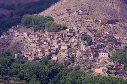 Marokko, Marrakesch-Tensift-El Haouz, Siedlung bei Imlil - THAF000208