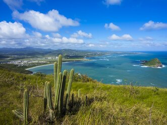 Karibik, Kleine Antillen, St. Lucia, Blick über das Naturschutzgebiet Savannes Bay bei Vieux Fort - AMF002104