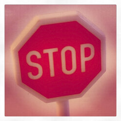 Stop sign, studio - HOHF000671