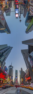 USA, New York State, New York City, Blick auf den Times Square, 360-Grad-Panorama - NKF000090