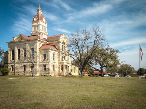 Gerichtsgebäude Bandera, Texas, USA, lizenzfreies Stockfoto