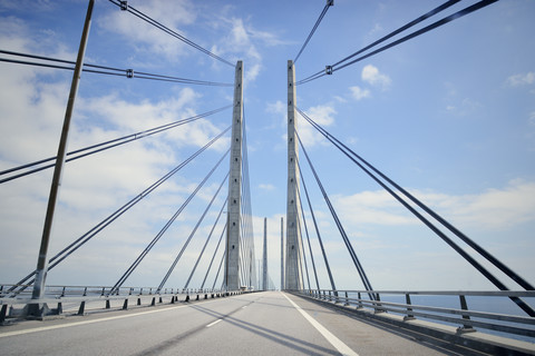 Öresundbrücke zwischen Kopenhagen und Malmö, lizenzfreies Stockfoto