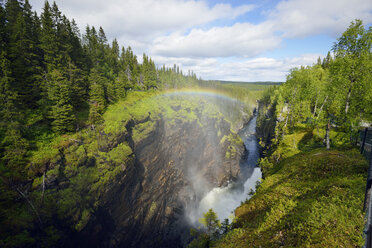 Schweden, Gaeddede, Wasserfall Haellingsafallet - BR000522