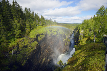 Sweden, Gaeddede, Waterfall Haellingsafallet - BR000522