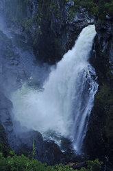 Sweden, Gaeddede, Waterfall Haellingsafallet - BR000308