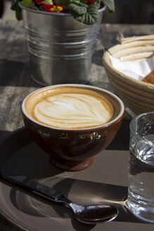 Germany, Bavaria, Landshut, Cappuccino - YFF000089