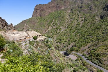 Spain, Canary Islands, Gran Canaria, Mountains at Barranco de Guayadeque - AMF002119