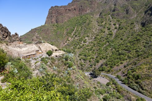 Spanien, Kanarische Inseln, Gran Canaria, Berge am Barranco de Guayadeque - AMF002119