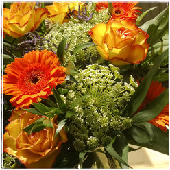 Blumenstrauß mit Rosen und Gerbera - CMF000107