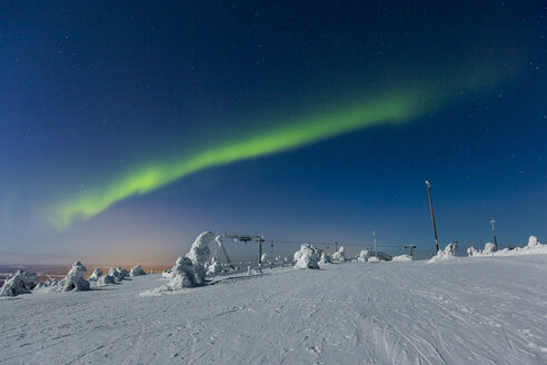 Skandinavien, Finnland, Kittilae, Polarlicht, Aurora borealis - SR000528