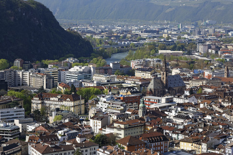 Italien, Südtirol, Trentino-Südtirol, Bozen, Stadtbild, lizenzfreies Stockfoto