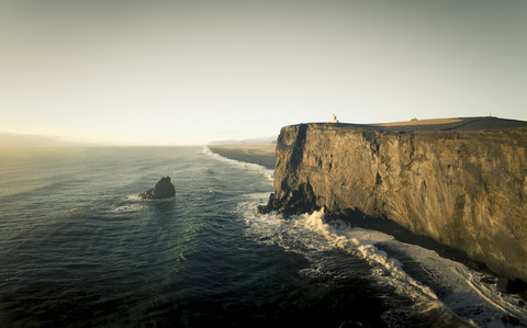 Iceland, Cliff near Dyrholaey stock photo